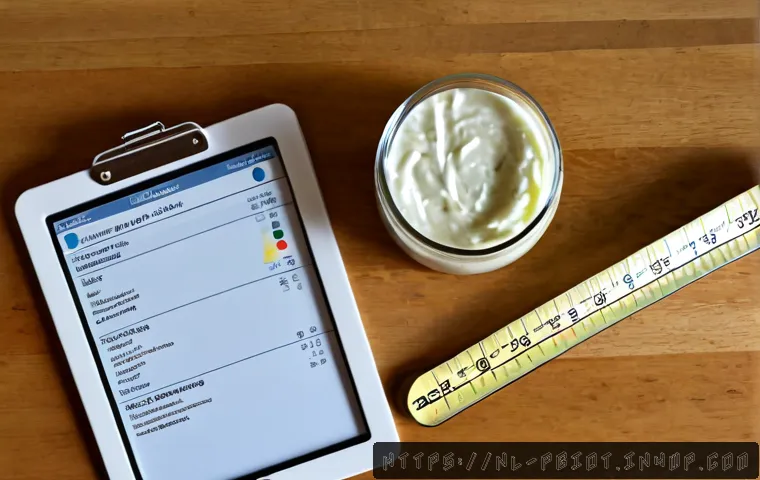 Home 17 프로바이오틱스 음식의 영양 성분 분석 - Photorealistic overhead nutrition analysis scene featuring Dutch-style probiotic foods: plain yogurt...